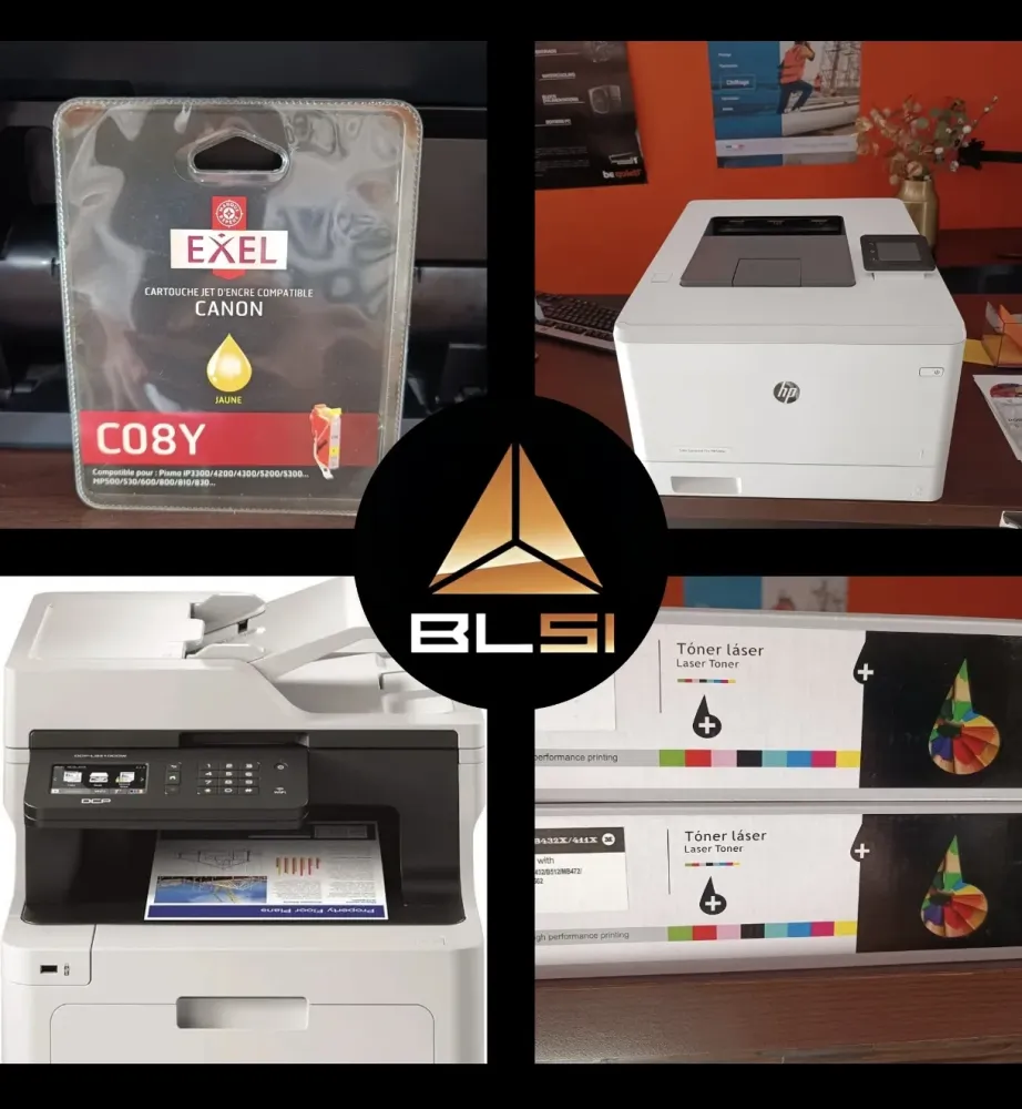 Vente d’imprimantes et de cartouches d’encre / toner